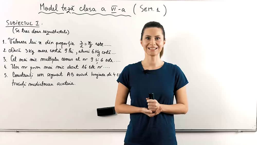 Model teză - Semestrul 1