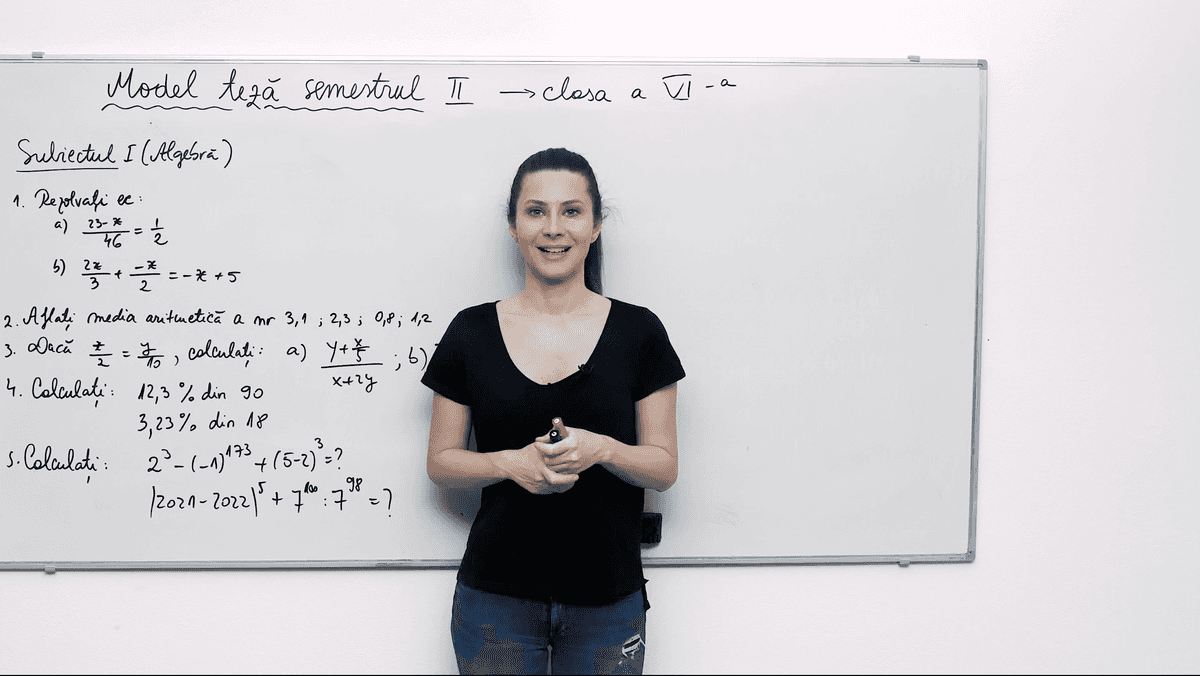 Model teză (2) - Semestrul 2