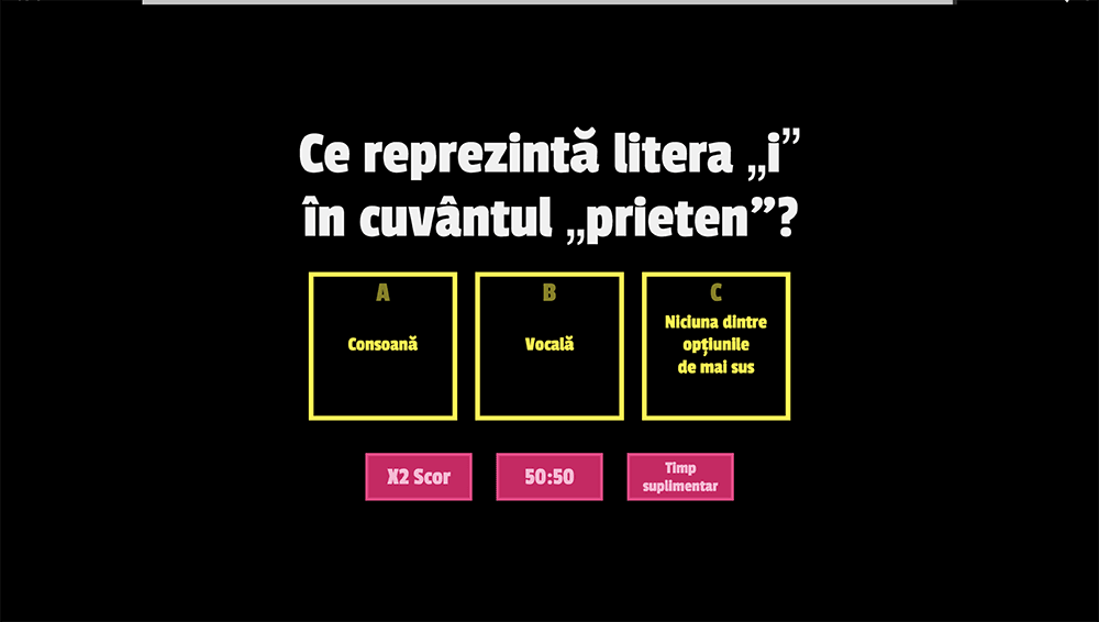 JOC - Vocalele și consoanele