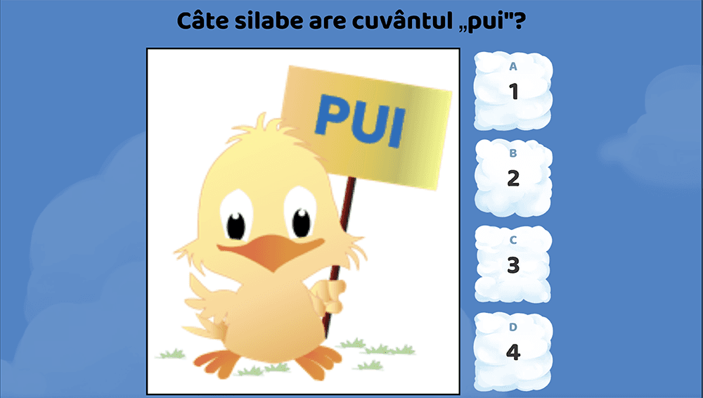 JOC - Silaba. Despărțirea cuvintelor în silabe