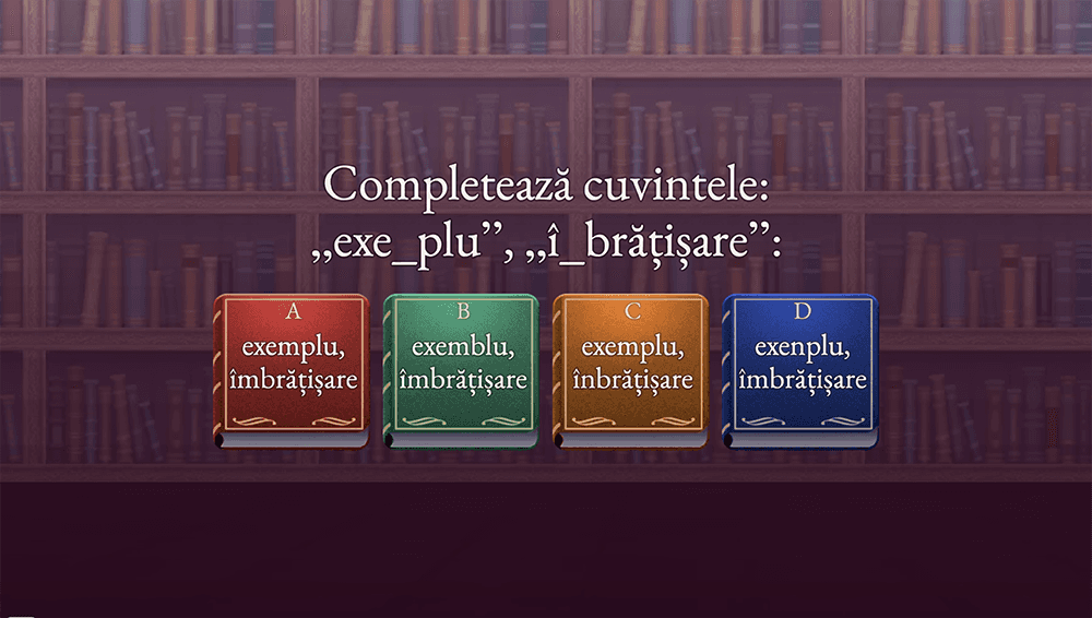 JOC - Scrierea cuvintelor cu m înainte de p si b