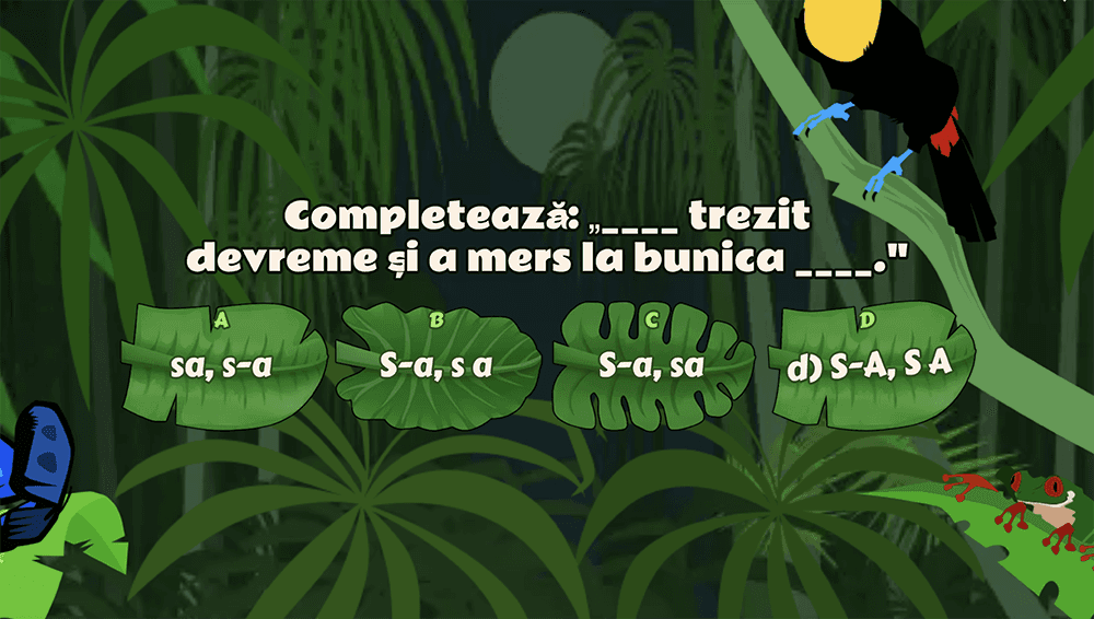 JOC - Scrierea cuvintelor sa si s-a