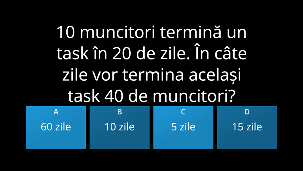 JOC - Mărimi direct/invers proporționale - Comparații