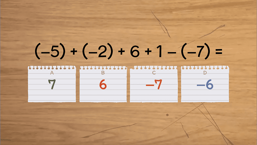 JOC - Adunarea / Scăderea numerelor întregi - Exerciții