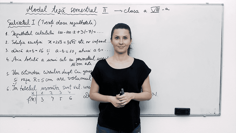 Model teză (1) - Semestrul 2